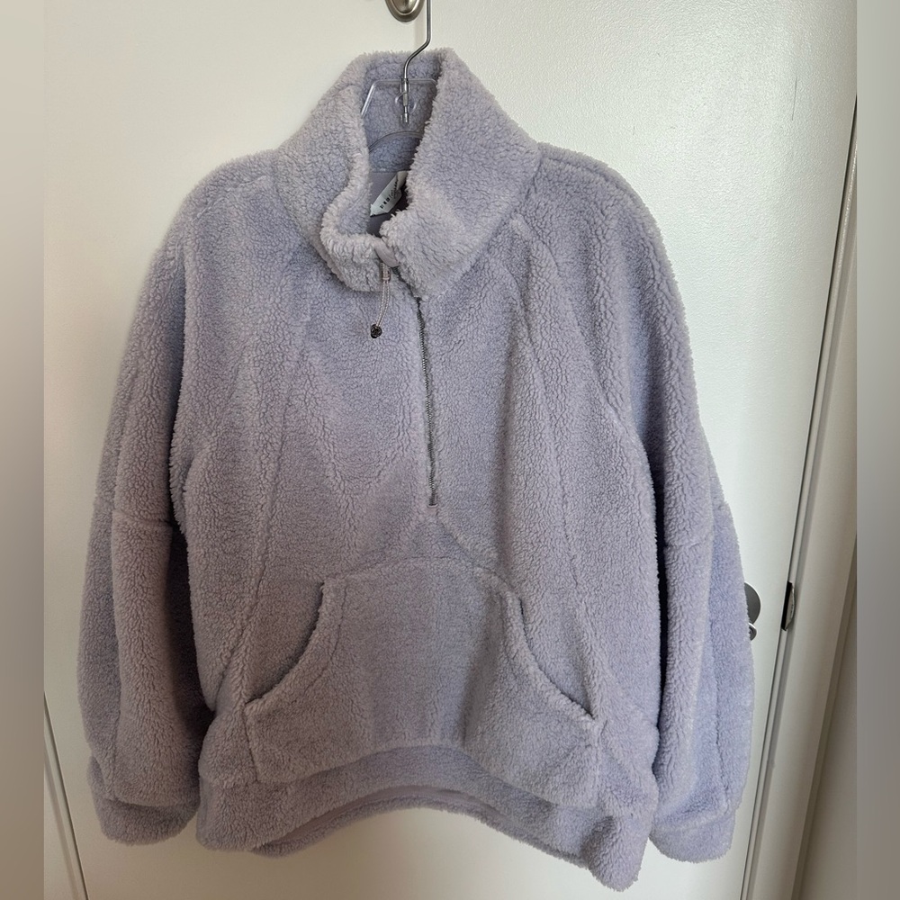 Cozy Lavender Fleece Pullover